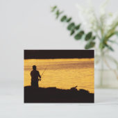 Vist in het donkere Briefkaart (Staand voorkant)