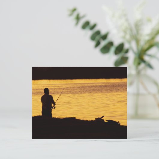 Vist in het donkere Briefkaart (Staand voorkant)