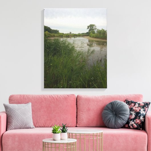 Vist in het land Verretched Canvas Print (Insitu (Woonkamer))