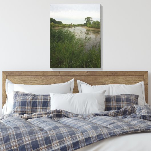 Vist in het land Verretched Canvas Print (Insitu (Slaapkamer))