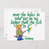 Vist Irish Blessing Briefkaart (Voorkant / Achterkant)