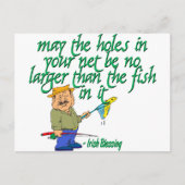 Vist Irish Blessing Briefkaart (Voorkant)