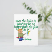 Vist Irish Blessing Briefkaart (Staand voorkant)