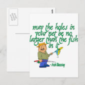 Vist Irish Blessing Briefkaart (Voorkant / Achterkant)