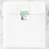 Vist Irish Blessing Ronde Sticker (Tas)