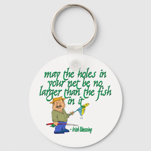 Vist Irish Blessing Sleutelhanger (Voorkant)