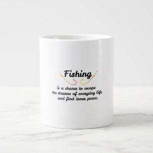 Vist is een kans om te ontsnappen aan de stress va grote koffiekop