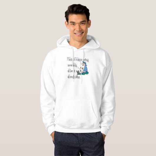Vist is een waanvoorstelling hoodie (Voorkant volledig)