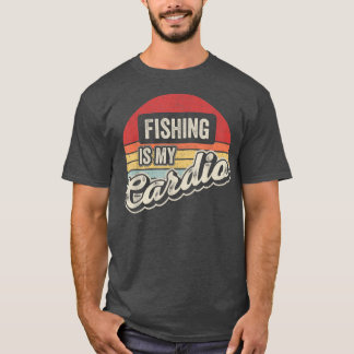 Vist is mijn  Cardio Retro Fisherman Fishi T-shirt