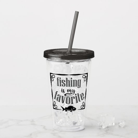 Vist is mijn favoriete offerte acryl drinkbeker (Achterkant ijs)