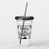 Vist is mijn favoriete offerte acryl drinkbeker (Achterkant)