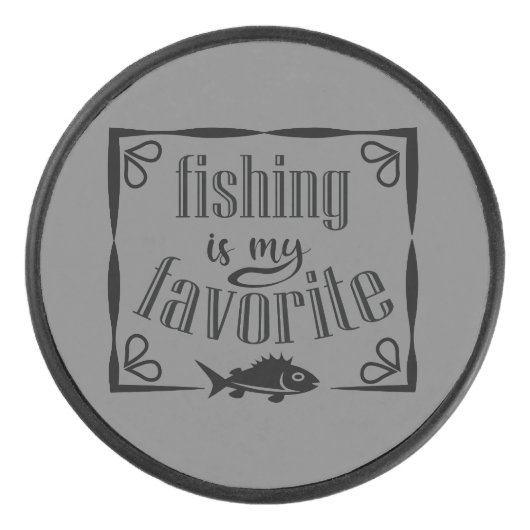 Vist is mijn favoriete offerte hockey puck (Voorkant)