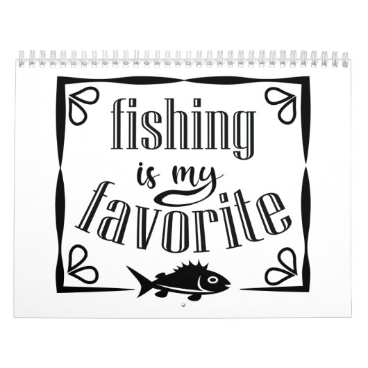 Vist is mijn favoriete offerte kalender (Hoes)