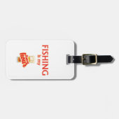 Vist is mijn gelukkige uur bagagelabel (Voorkant horizontaal)