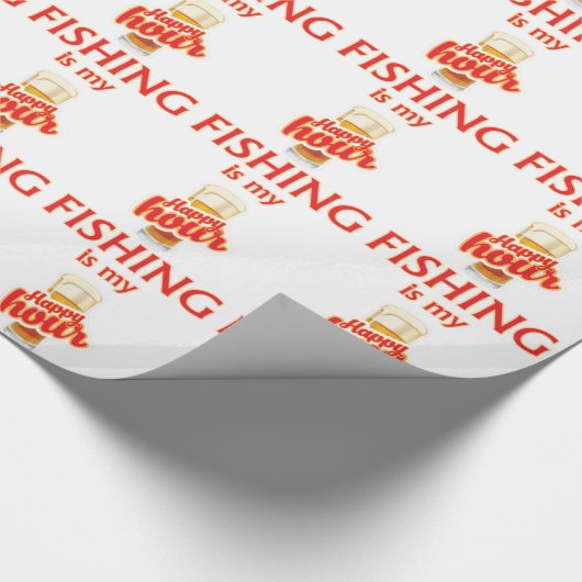 Vist is mijn gelukkige uur cadeaupapier (Hoek)