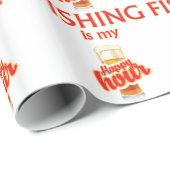 Vist is mijn gelukkige uur cadeaupapier (Rol Hoek)