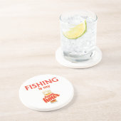 Vist is mijn gelukkige uur zandsteen onderzetter (Zijkant)