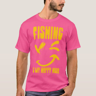 Vist is mijn happy hour funny hobbyist Gezegde woo T-shirt