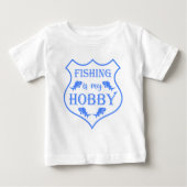 Vist is mijn hobbyschild citaat op crest (Voorkant)