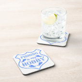 Vist is mijn hobbyschild citaat op crest bier onderzetter (Rechterzijde)