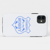 Vist is mijn hobbyschild citaat op crest Case-Mate iPhone case (Achterkant (horizontaal))