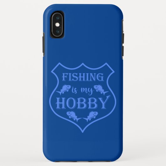 Vist is mijn hobbyschild citaat op crest Case-Mate iPhone case (Achterkant)
