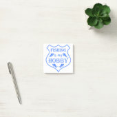 Vist is mijn hobbyschild citaat op crest post-it® notes (Kantoor)