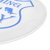 Vist is mijn hobbyschild citaat op crest snijplank (Hoek)