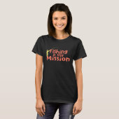 Vist is mijn missie t-shirt (Voorkant volledig)