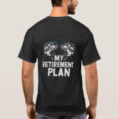 Vist is mijn pensioenplan grootvader t-shirt (Achterkant)