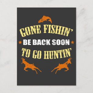 Vist jachtcadeau voor jagers die graag met de tong briefkaart