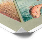 Vist jager Noord-Westerne reisadvertentie Poster (Hoek)