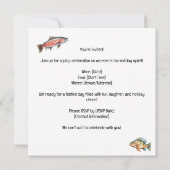 Vist kerst met de Kerstman Kaart (Achterkant)