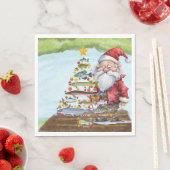 Vist kerst met de Kerstman Servet (Insitu)