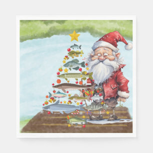 Vist kerst met de Kerstman Servet
