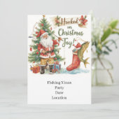 Vist kerst voor liefhebbers van vissen kaart (Staand voorkant)