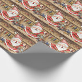 Vist kerst voor liefhebbers van vissen met de kers cadeaupapier (Hoek)