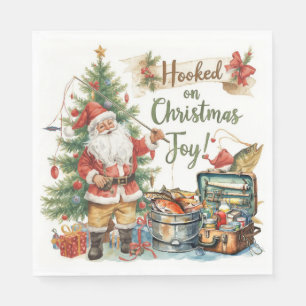 Vist kerst voor liefhebbers van vissen servet