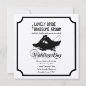 Vist liefhebbers geweldige vangst bruiloft uitnodi kaart (Voorkant)