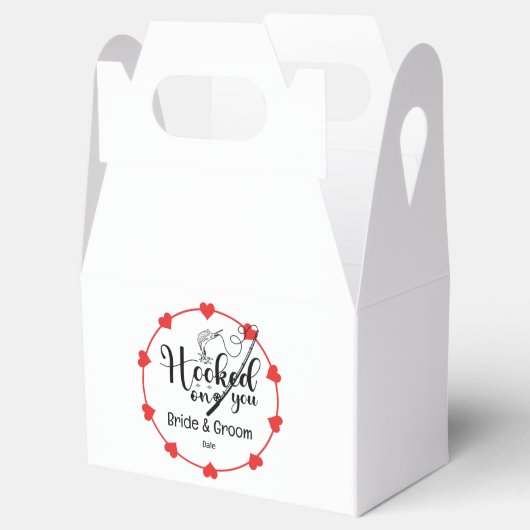 Vist liefhebbers Haak op je Bruiloft Bedankdoosjes (Geopend)