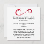 Vist liefhebbers Haak op je Bruiloft Save The Date (Achterkant)