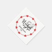 Vist liefhebbers Haak op je Bruiloft Servet (Hoek)