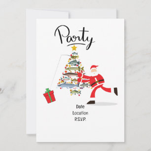 Vist liefhebbers kerst met sinterklaas kaart