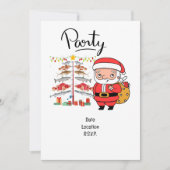 Vist liefhebbers kerst met sinterklaas kaart (Voorkant)