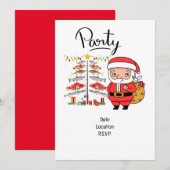 Vist liefhebbers kerst met sinterklaas kaart (Voorkant / Achterkant)