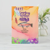 Vist liefhebbers verjaardag met de waterverf van F Kaart (Staand voorkant)