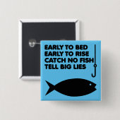 Vist Lies Funny Button Badge Pin (Voorkant /achterkant)