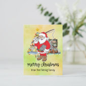 Vist Lovers Christmas Feestdagenkaart (Staand voorkant)