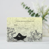 Vist Lovers Tree Blue Yellow RSVP (Staand voorkant)