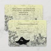 Vist Lovers Tree Blue Yellow RSVP (Voorkant / Achterkant)